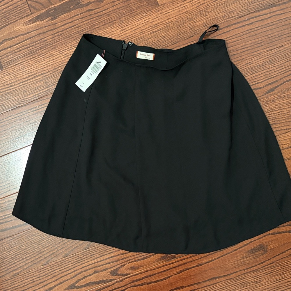 Aritzia Sunday Best Kim Black A-Line Skirt